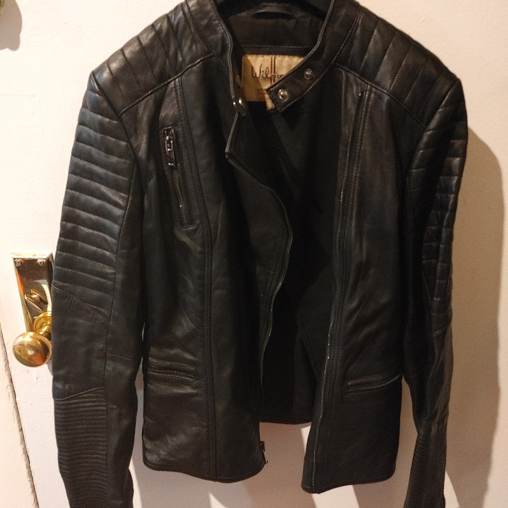 Women's Leather Moto Jacket
